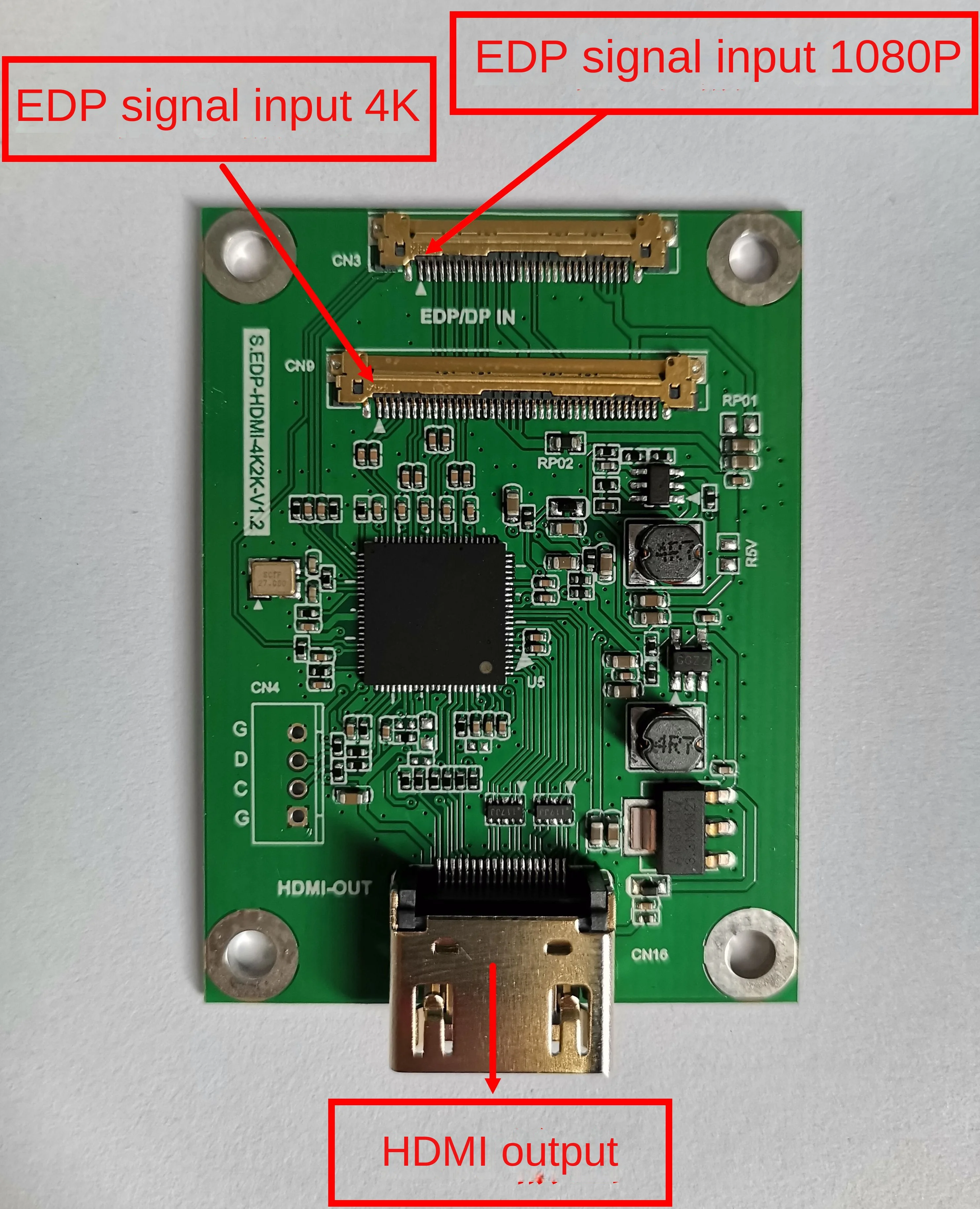 

Выход платы E Dp-Hdmi, коммутационная плата Edp/Dp-Hdmi с поддержкой разрешения