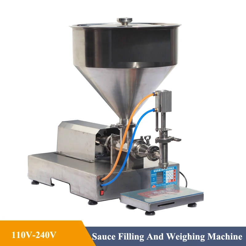 60W 120W Filling And Weighing Machine Paste Viscous Liquid Cosmetics Cream Facial Mask Sauce Filling And Weighing Machine