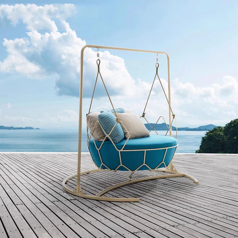 

Outdoor swing courtyard hanging basket hanging bird's nest balcony cradle chair simple furniture designer villa sofa hammock
