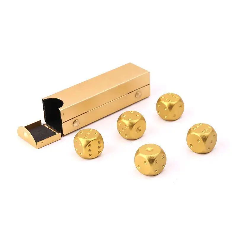 652F 5 قطع 0.63 بوصة لعبة تعليمية للأطفال النردات الرقمية ذات الزاوية المستديرة مع صندوق تخزين #4