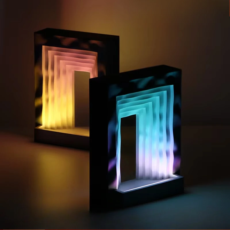 ضوء الليل تصميم الشعور أورورا غروب الشمس غرفة نوم خلفية جو عيد ميلاد الزفاف المشاركة هدية #2