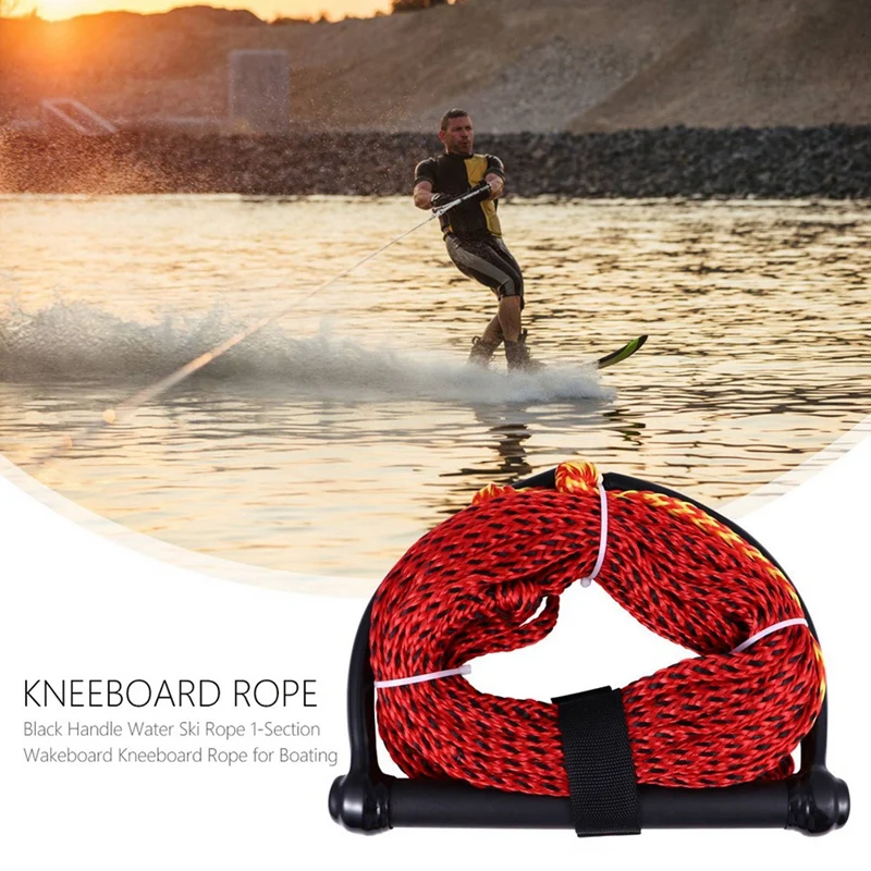 2X Water Ski Rope 23M Ski Rope With Wakeboard Style Grip Surfing Tow Line Leash Cord For Wakeboard Kneeboard Surfing