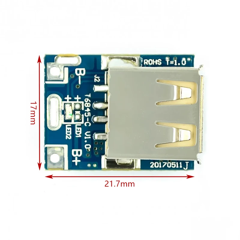 5PCS 5V Boost Step Up Power Module Lithium LiPo Battery Charging Protection Board LED Display USB for DIY Charger 134N3P Program