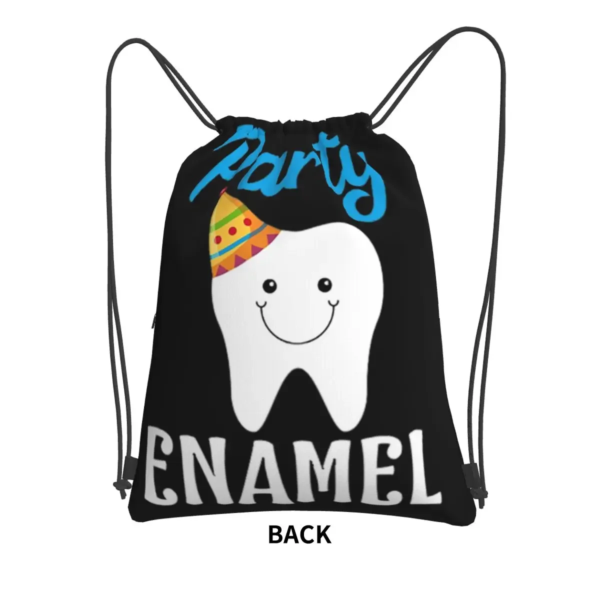 Party Enamel Funny Dentist Gift Portable Backpacks Drawstring Bag Drawstring Bundle Pocket Book Bags For Travel Sport Man Woman