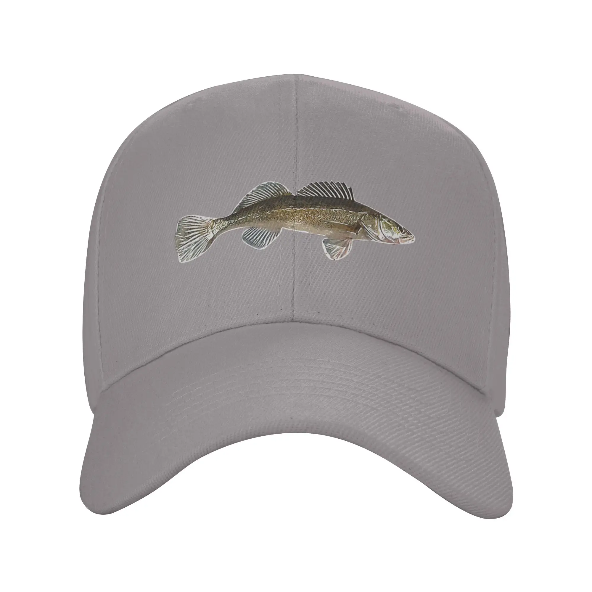 Hot Sale Zander Pike-Perch White Alternate Design Baseball Cap  One Size Fits All Baseball Caps  Surfing Baseball Caps