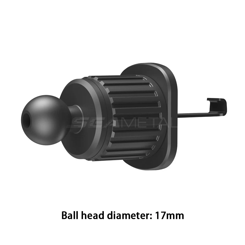 SEAMETAL 17mm Universal-Kugelkopf-Auto-Handyhalterung mit Haken für Lüftungsschlitze – Handyhalterung für Autozubehör