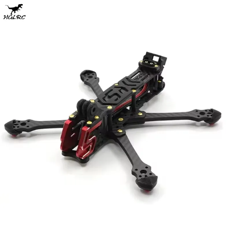 Ramię z włókna węglowego HGLRC Sector X5 210mm, Sector D5 225mm, 5mm do dronów FPV Freestyle 5 cali, analogowych i cyfrowych.