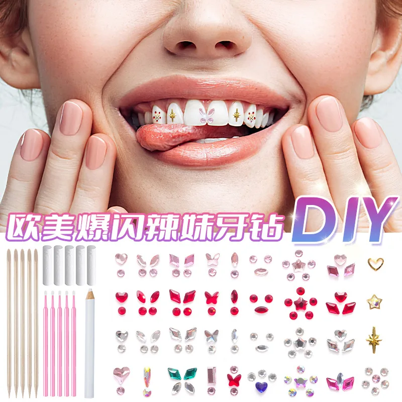 

Tooth drill tooth decoration set DIY tool sticker jewelry European and American special drill tooth diamond