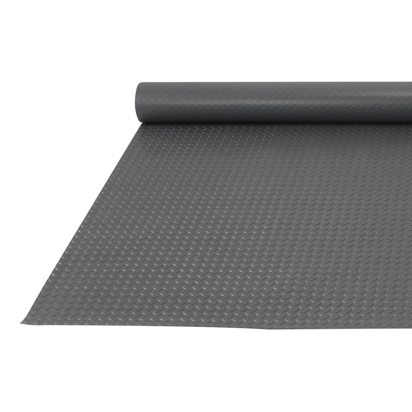

7.9x21/32.8 FT Non-Slip Floor Mat 2.5mm Golf Cart Parking Mat Diamond Plate PVC for Truck Trailer SUVs Van Golf Cart Motorcycle