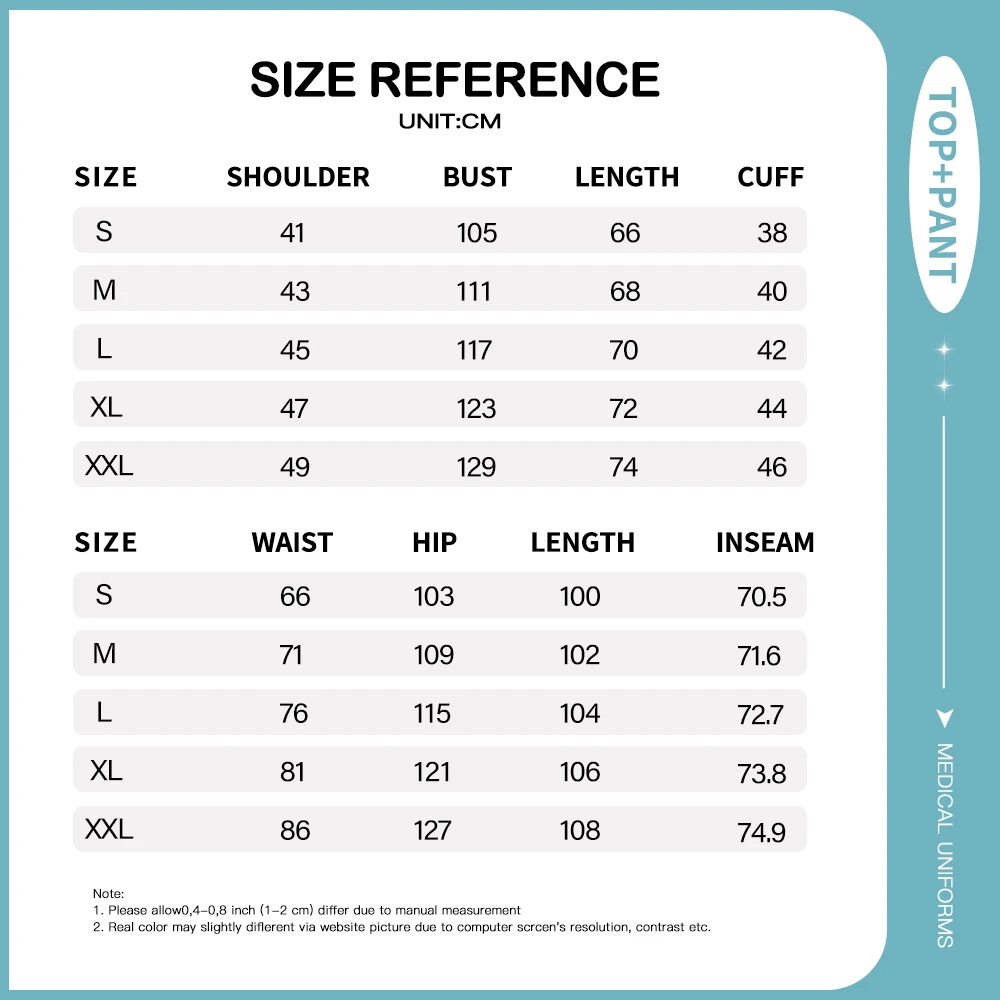 Beauty Clothes Women Medical Scrubs Set Pockets V-Neck Top Straight Leg Pants Breathable Nurse Uniform Elastic Hospital Workwear