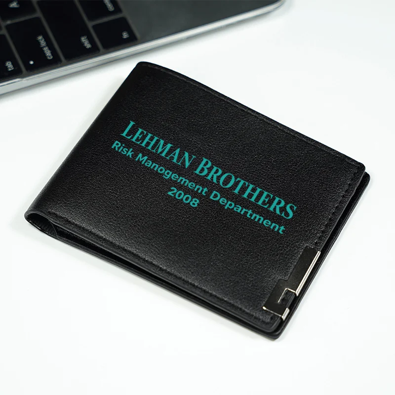 محفظة LEHMAN BROTHERS لإدارة المخاطر 2008 للرجال من البولي يوريثان الفاخر بتصميم مدمج وخفيف الوزن ومتين #5