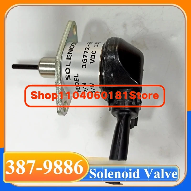 387-9886 3879886 1G772-60012 12V Stop Solenoid Valve For E307E 908H2 V3300 Excavator Parts