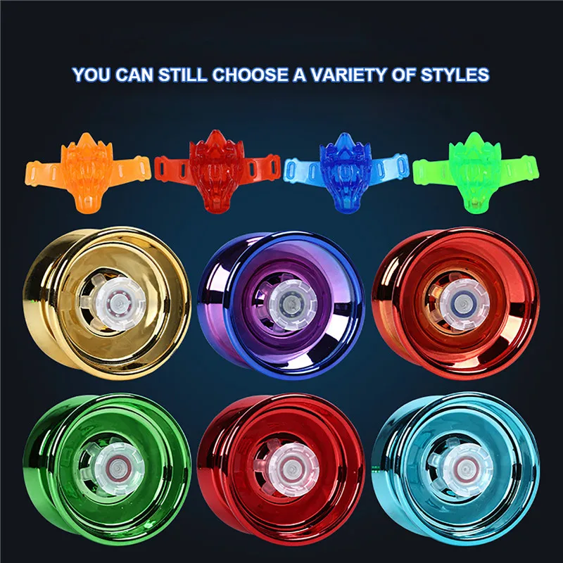 1Pc Professional YoYo Aluminum Alloy String Trick Yo-Yo Ball Bearing for Beginner Adult Kids Classic fashion interesting Toy