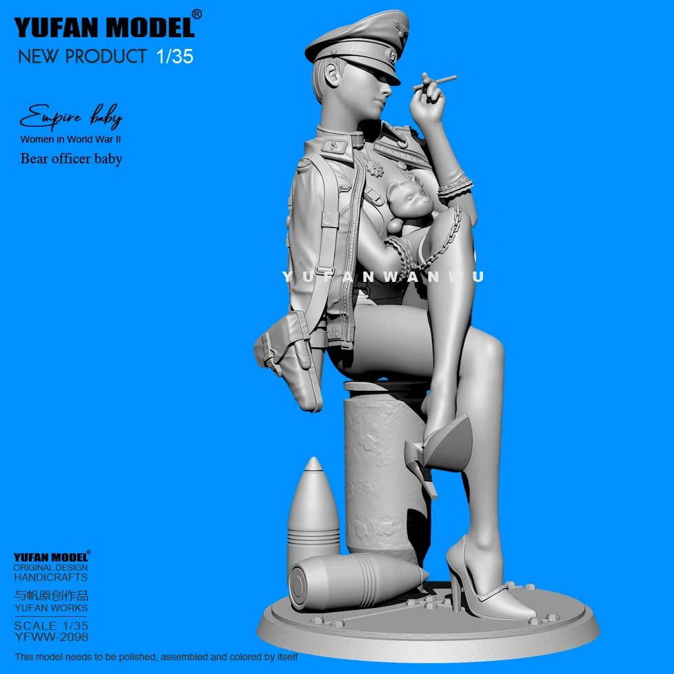 1/35 YUFAN Resin model kits figure beauty colorless and self-assembled YFWW-2098