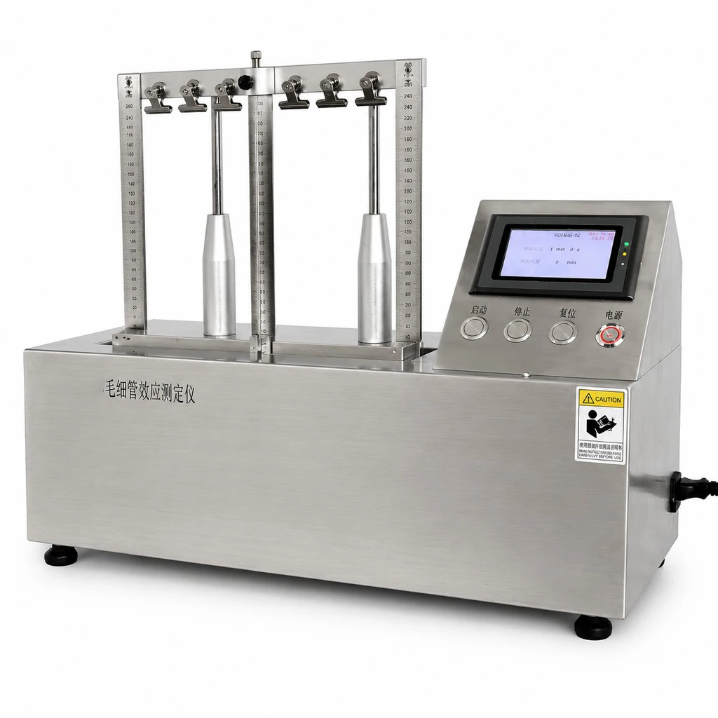 Capillary Effect Tester ISO9073 Textile Nonwoven Fabric Vertical Capillary Rise Water Absorption Testing Machine
