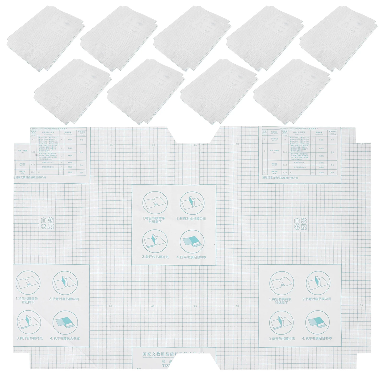 Waterproof Book Cover Clear Self-Adhesive Film For Textbooks Anti-Scratch Protection Transparent Sleeve Students