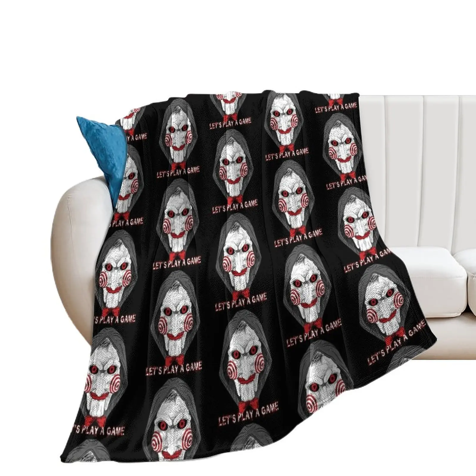 SAW Movie fan art Throw Blanket Bed covers bed plaid Soft Big christmas gifts Blankets