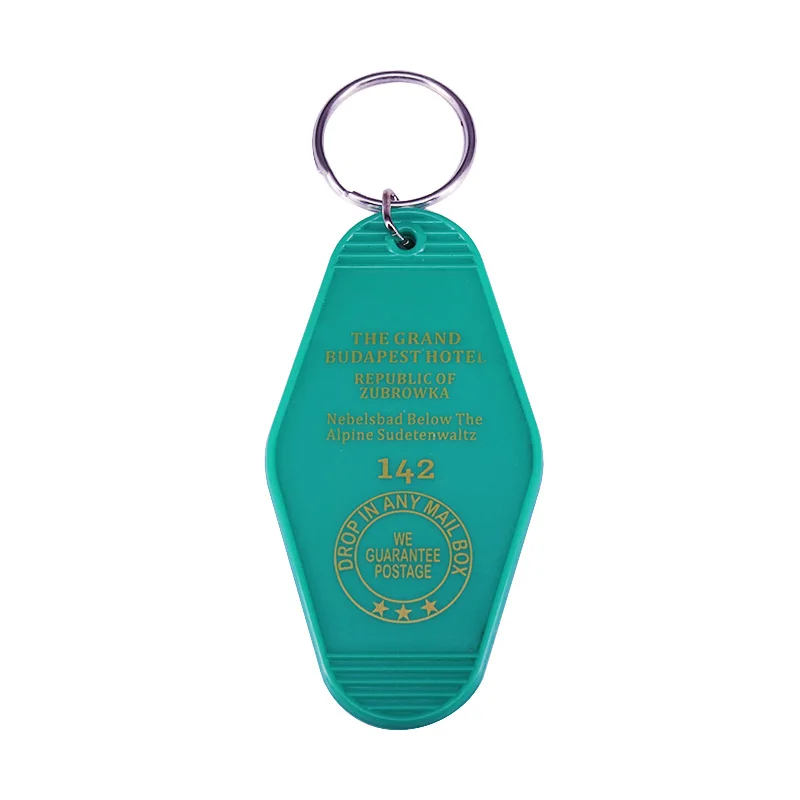 Wes Anderson Movie The Grand Budapest Hotel Inspired Keytag Key Chain Key Ring Keychain Keyring Key Tag Jewelry Accessories