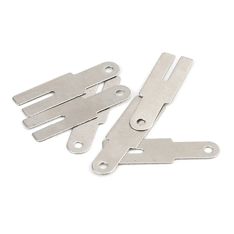 Nickel Strip 100 Piece Y Shaped Nickel Sheets Plates Nickel Plated Steel Belt Strip Spot Welding Connector