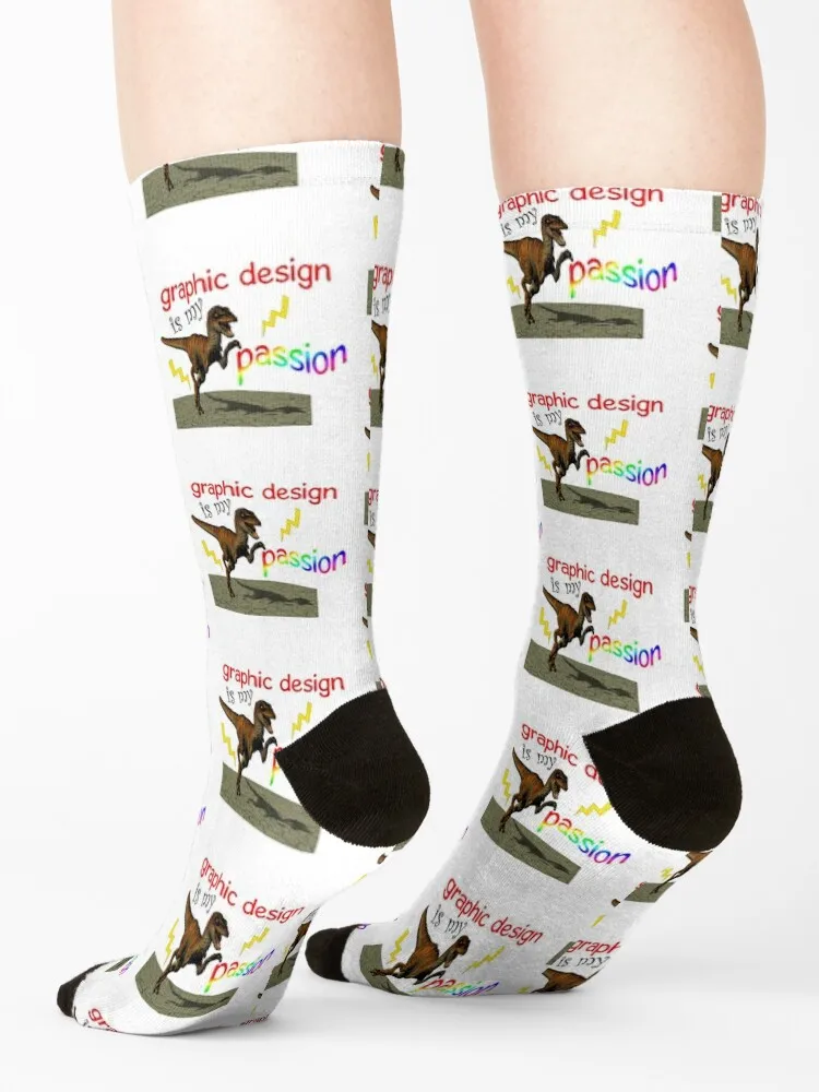 Graphic design is my passion Socks essential Running cycling fashionable Boy Child Socks Women's