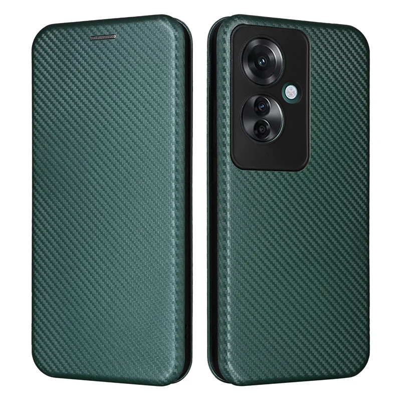 For OPPO Reno 11F 5G Advanced non-slip Carbon Fiber magnetic Wallet Case for OPPO Reno11 F 5G Phone Case