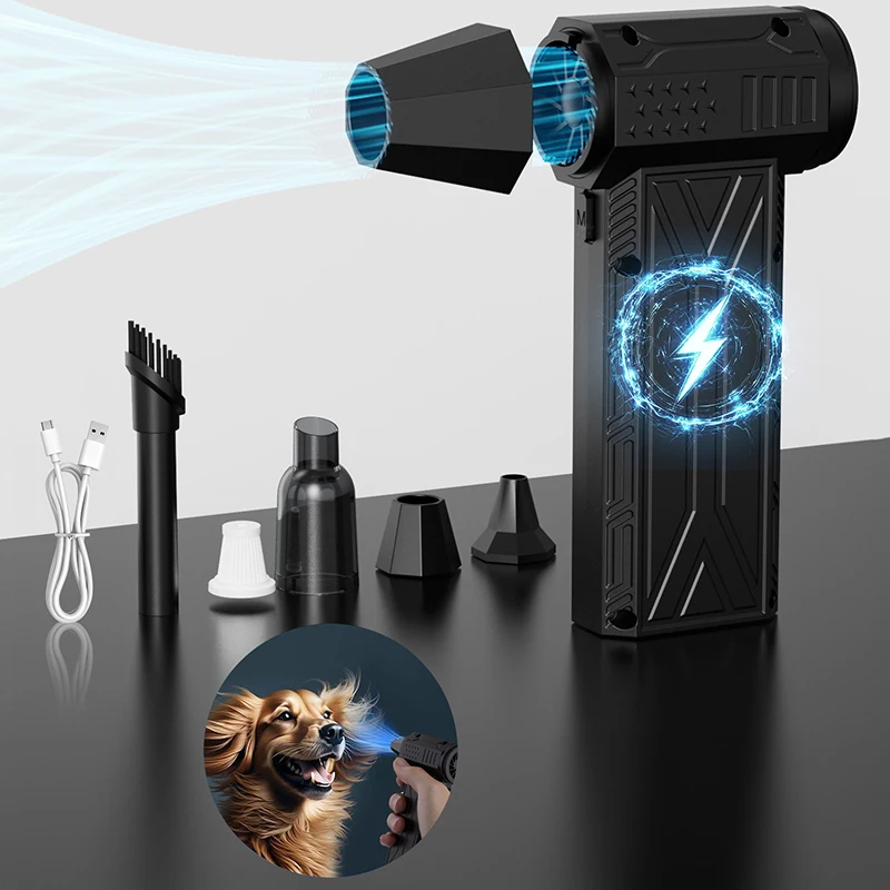 850000RPM Turbofan High Power Jet Fan Brushless Motor Variable Speed Dust Blower Cleaning Tool Air Duster Air Blower Handheld