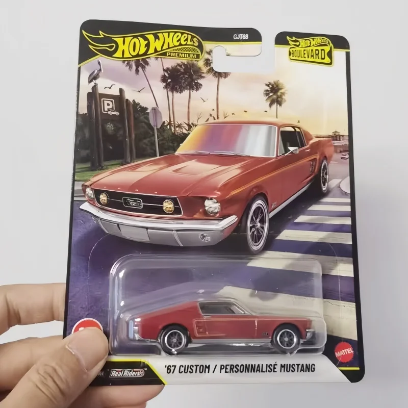 

New Hot Wheels Cars PREMIUM BOULEVARD 67 Custom Mustang 1/64 Metal Diecast Model Collection Toy Vehicles GJT68-149