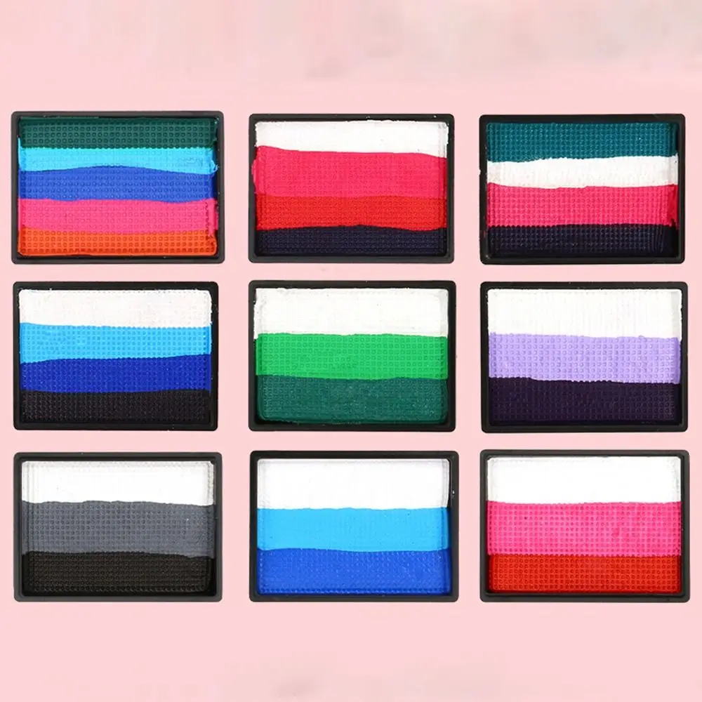 Multicolour Body Face Painting Kit Waterproof Colorful Body Art Painting Non-toxic Washable Halloween Makeup Tool Party