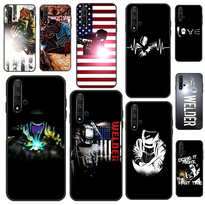 

Чехол сварщика для Huawei Nova 7i 8i 11i 12i 12s 9 10 SE Y90 Y60 Y70 Y72 Y61 Y91 P30 P40 Lite P60 Pro