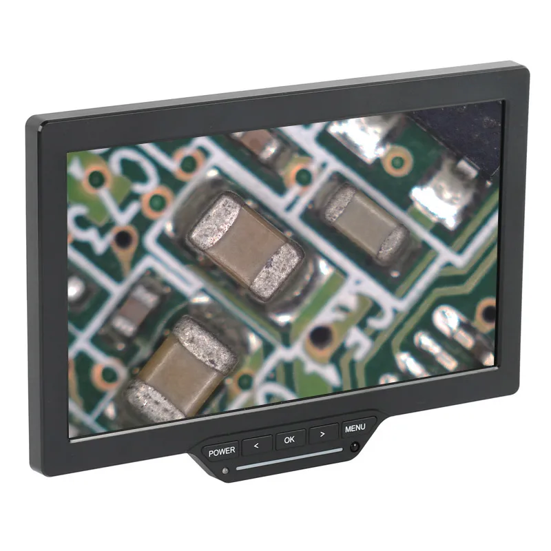 Câmera Trinocular Microscópio Estéreo 16mp 1080p Hdmi Usb Wifi 10.1 Monitor Lcd Controle de Mouse C-mount Gravador de Vídeo Solda