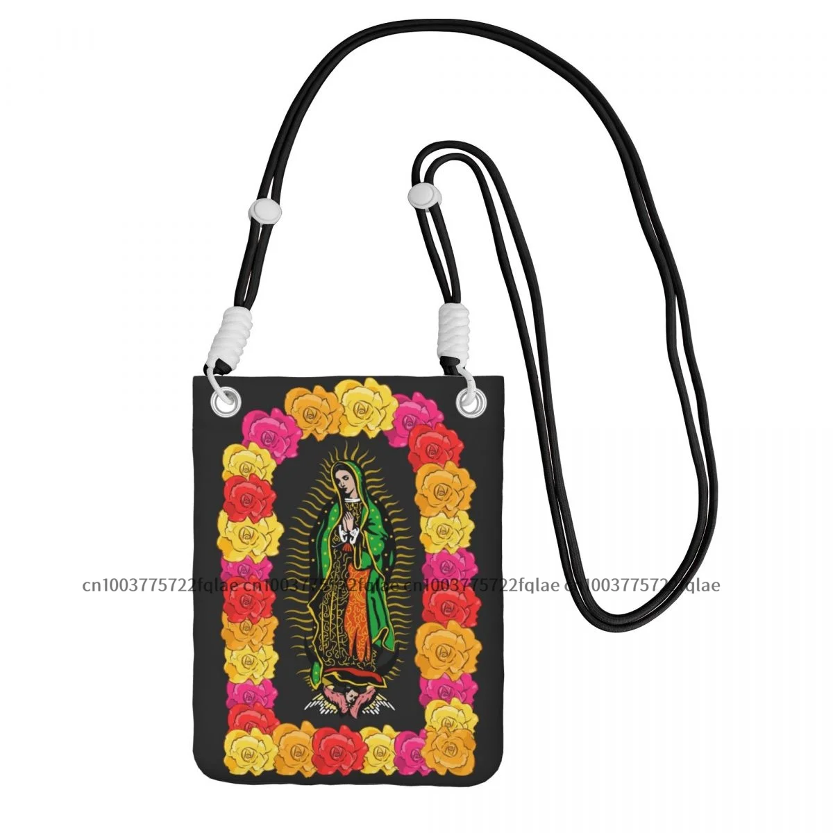 Our Lady Of Guadalupe Virgin Mary Coin Bags Card mobile phone Case Women Crossbody Bag