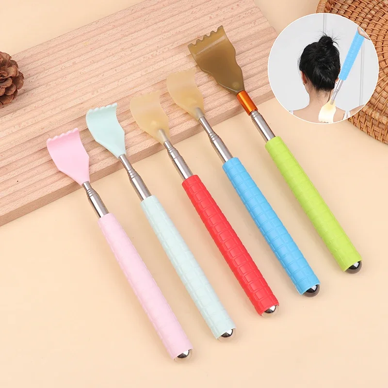 

Convenient Back Scratcher Telescopic Scratching Massager Back Scraper Tickling Itch Body Scratch Stick With Steel/Magnetic Ball