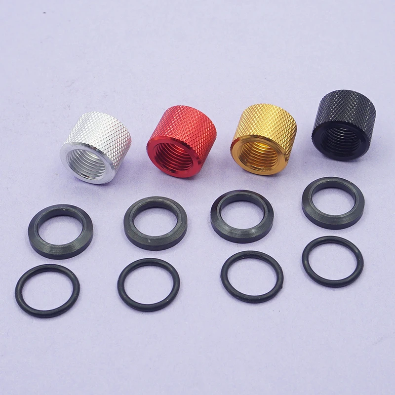 1/2X20 Pipe Nut Protection Device Aluminum 1-2X20 Right Threaded Tube Cap+Crush Washer+O-Ring