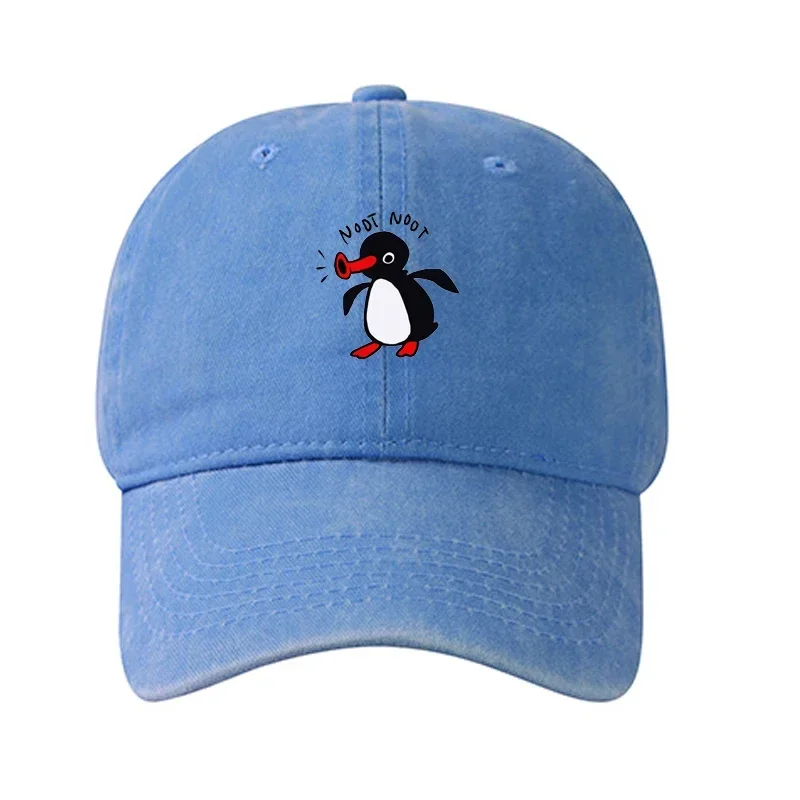 Noot Czapka z daszkiem Mężczyźni Wysokiej jakości prana bawełna Kobiety Daszek przeciwsłoneczny Snapback Penguin TV Wiosna Lato Kapelusz