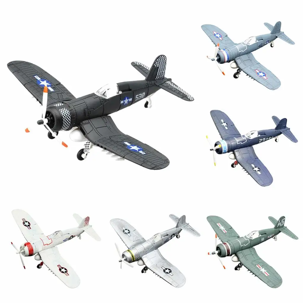 1/48 WWII F4U Fighter Model Plastic Aircraft Gift Office Bar Decoration