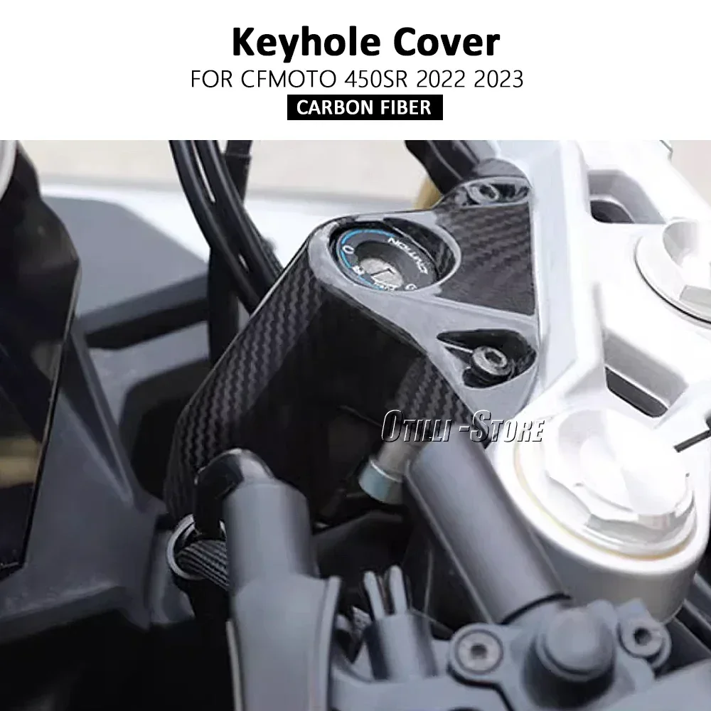 Motorcycle Accessories Ignition Starter lock Decorative cover Keyhole protective cover For CFMOTO 450Sr 450SR 450 sr 2022 2023