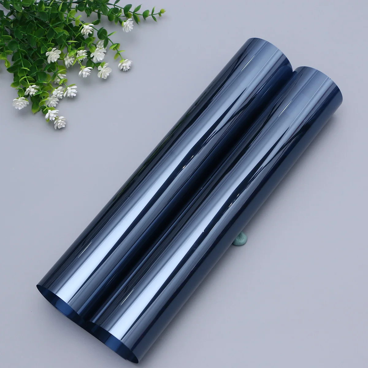 زجاج مضاد للانعكاس أزرق رمادي 40 سنتيمتر عرض 100 سنتيمتر طول لاصق دعم الأشعة فوق البنفسجية حماية نافذة ملصق للمنزل مكتب