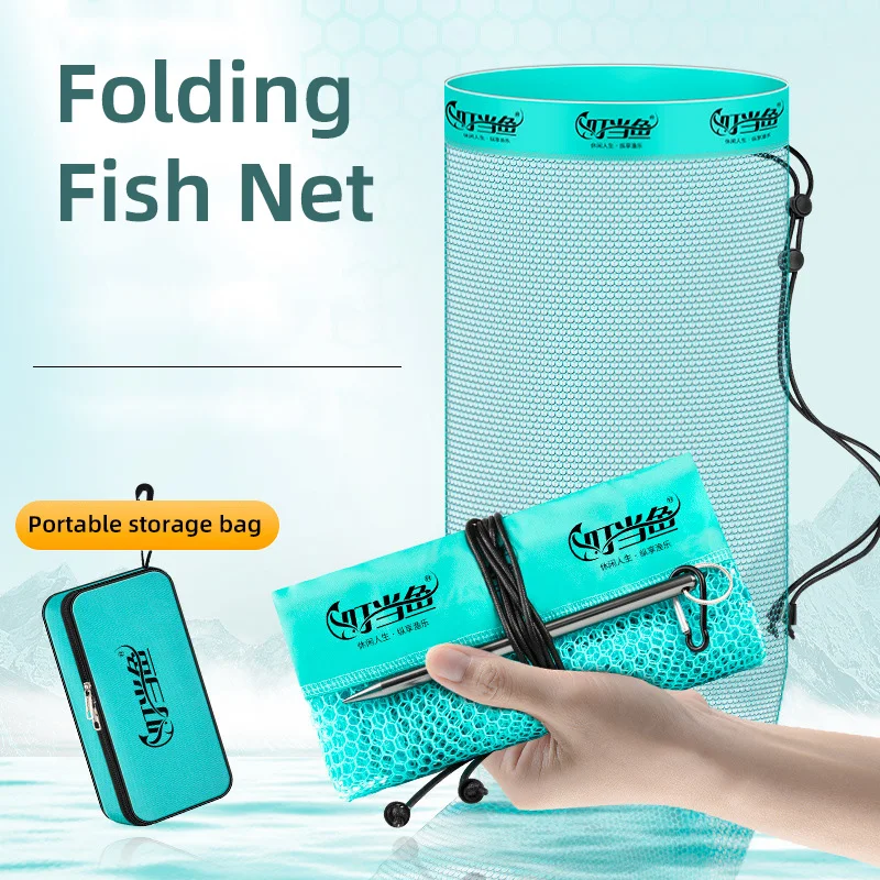 

Fishing Net Collapsible Protection 1.2M/1.5M/1.8M Portable Lightweight Trap Dip Net Cage Keep Fish Alive Quick Drying xa48wd