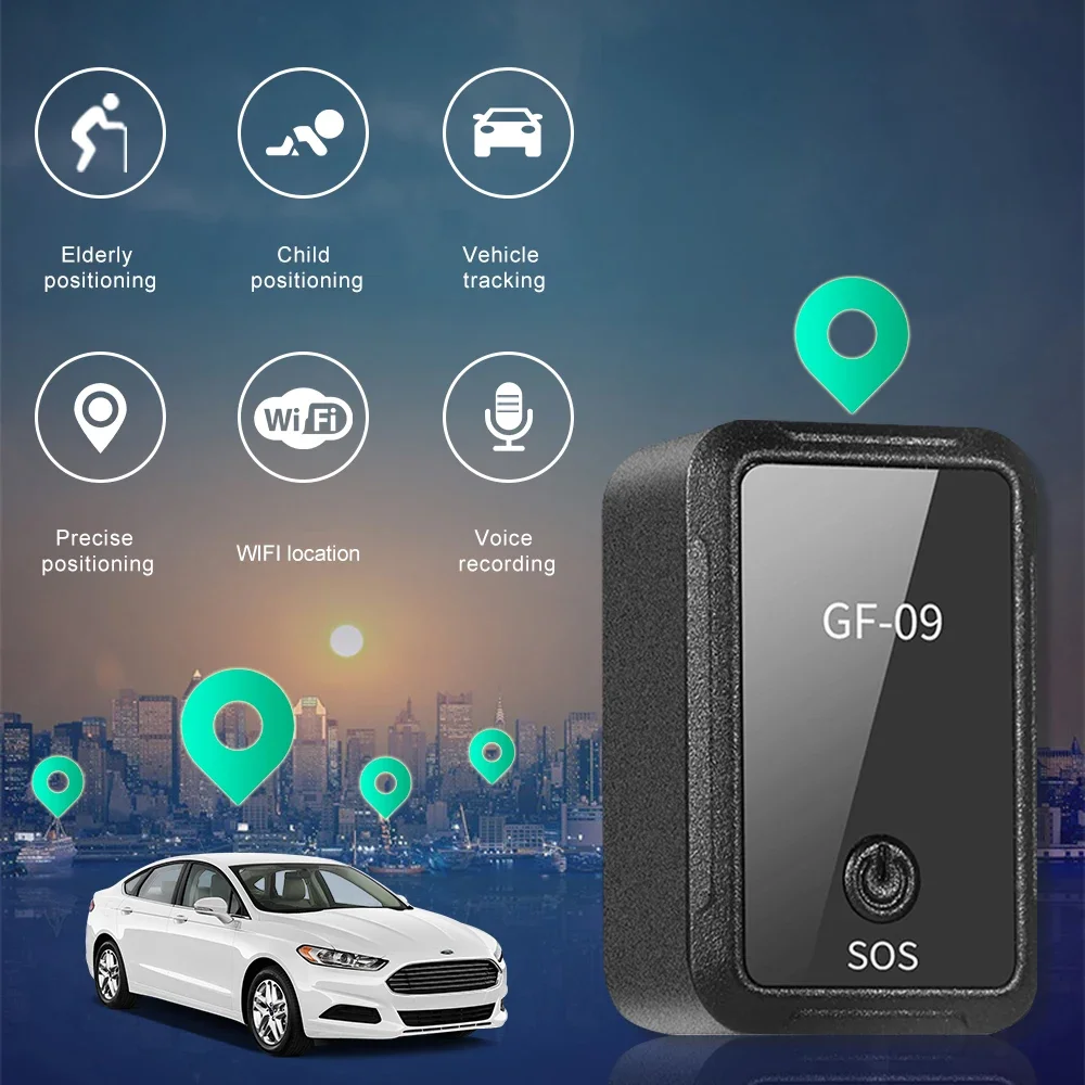 

Mini GPS Tracker GF09 Anti-Theft Device WIFI LBS GSM GPRS Locator Magnetic Voice Real Time Car Tracking Location