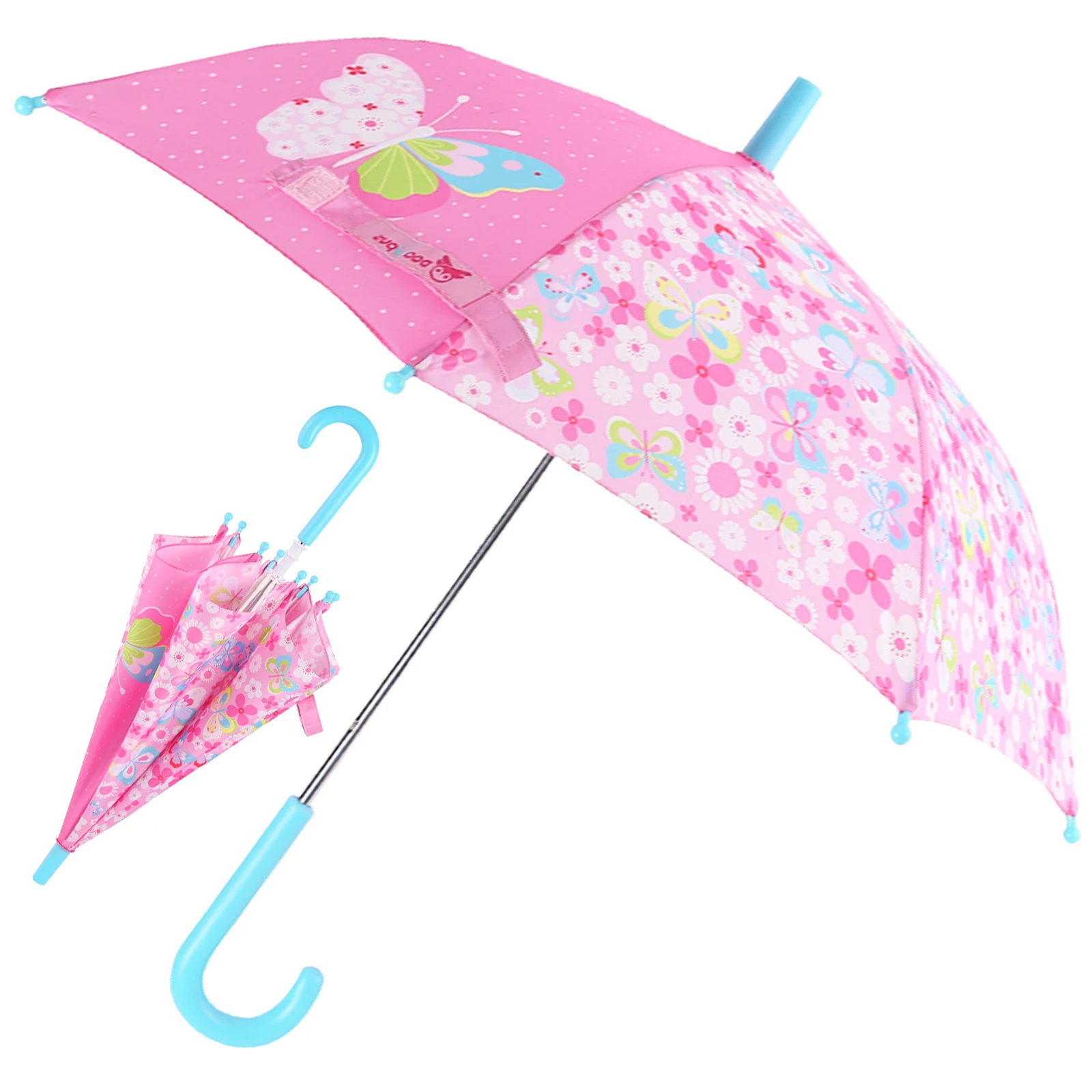 kids umbrella Toddler and Little Girl Rain Wear for Ages 3-6