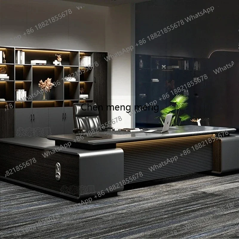 

Nordic Minimalist Office Desk Modern Luxury Creativity Designer L Shape Desk Advanced Room Office Furniture ArbeitstischDD