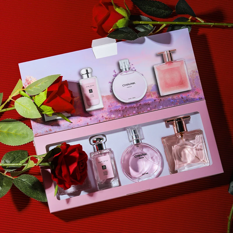 

Women's Floral Fragrance Gift Set - 4PCS Eau de Parfum for Daily Wear & Gifting, Long Lasting Scent