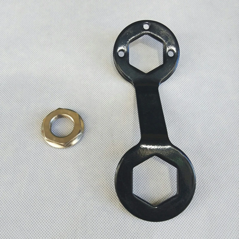 Llave especial para lavadora, llave hexagonal de doble punta para quitar e instalar, tuerca de retención para bañera, duradera, A0NC