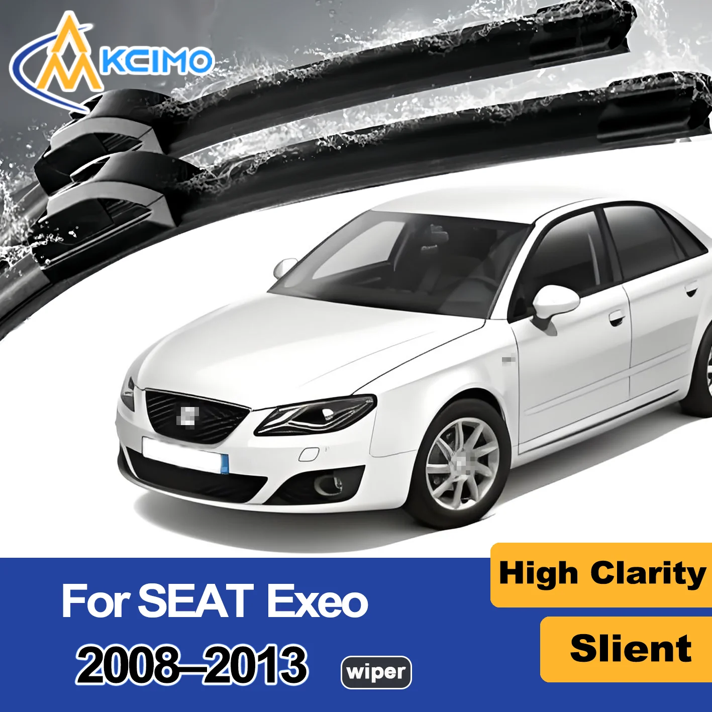 

2PCS New Front Windshield Wiper Blade for SEAT Exeo 2008-2013 Front Windshield Auto Wipers Blade Accessories 2013 2012 2011 2010
