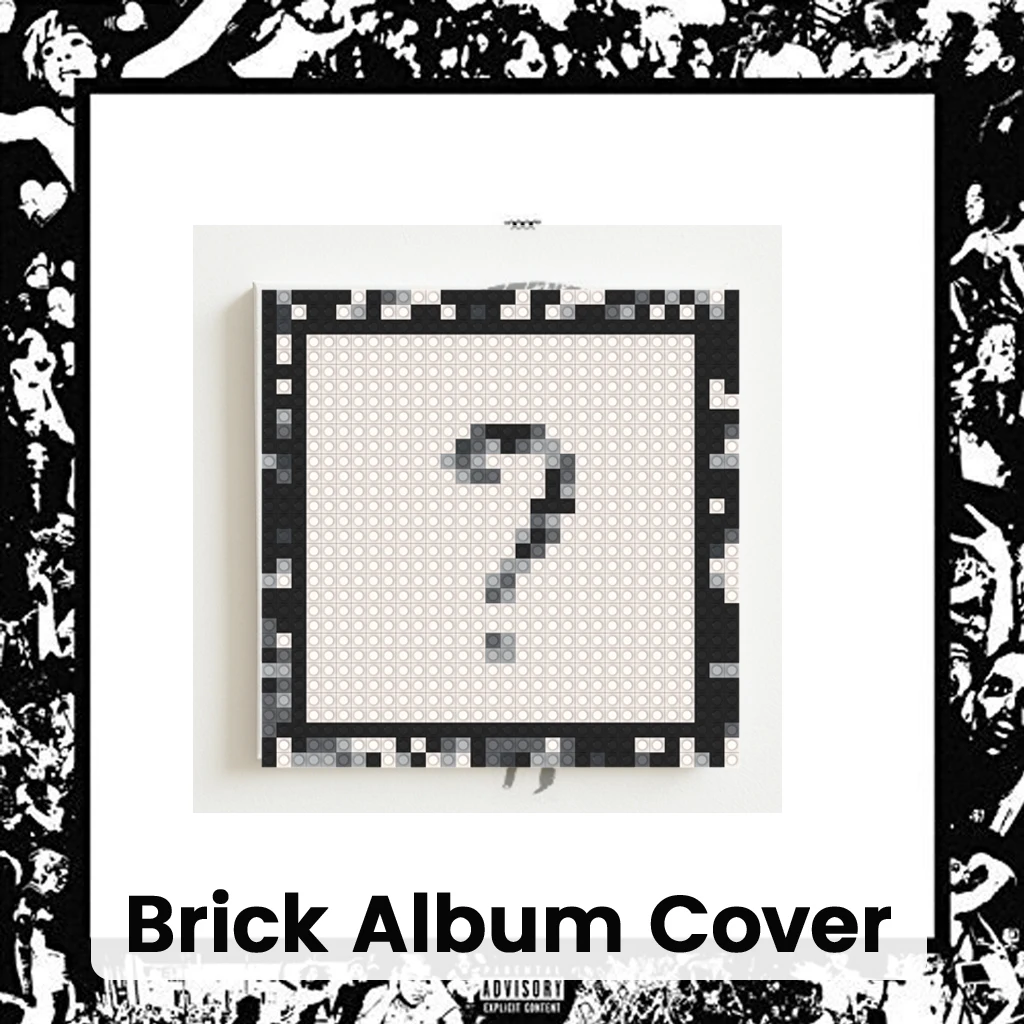 

X-XXXTentacion Music Album Cover Poster DIY Home Wall Decor For Hip Hop Fans Building Blocks Mosaic Pixel Art Brick Painting