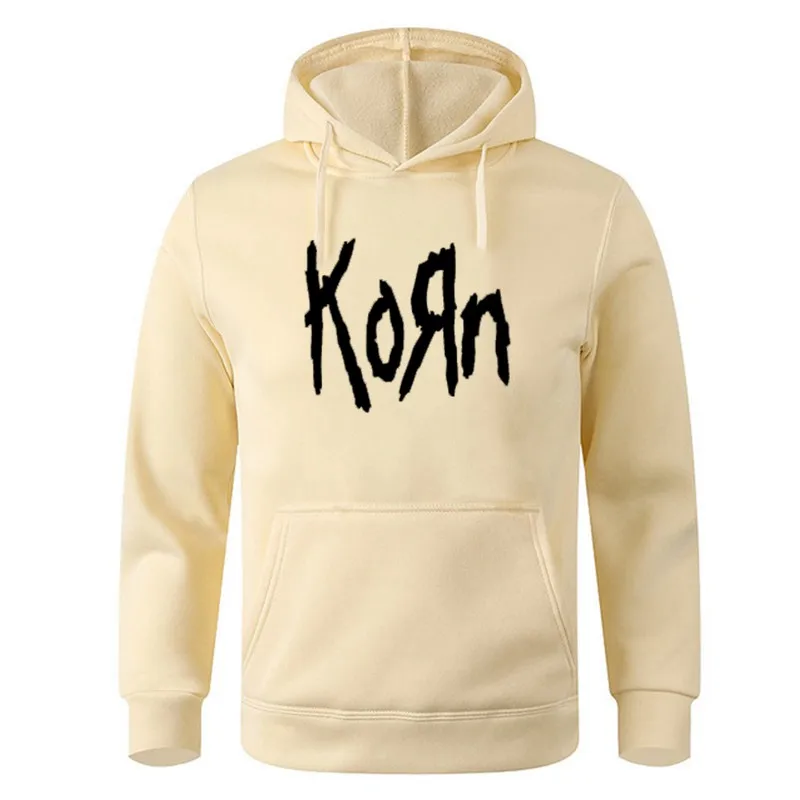 Korn Men\'s and Women\'s Hooded Sweatshirts, Music Streetwear, Concerts, Rock Bands, World Tours, Vintage, Metal, Gothic, Hip Hop