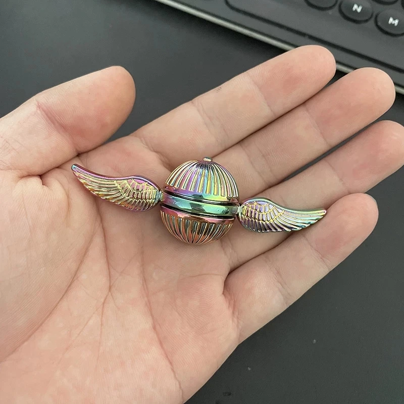 Funny Angel Wings Hand Spinner Golden Snitch Cupid Fidget Spinner Antistress Metal Hand Rotation Fidget Toys For Children Gift