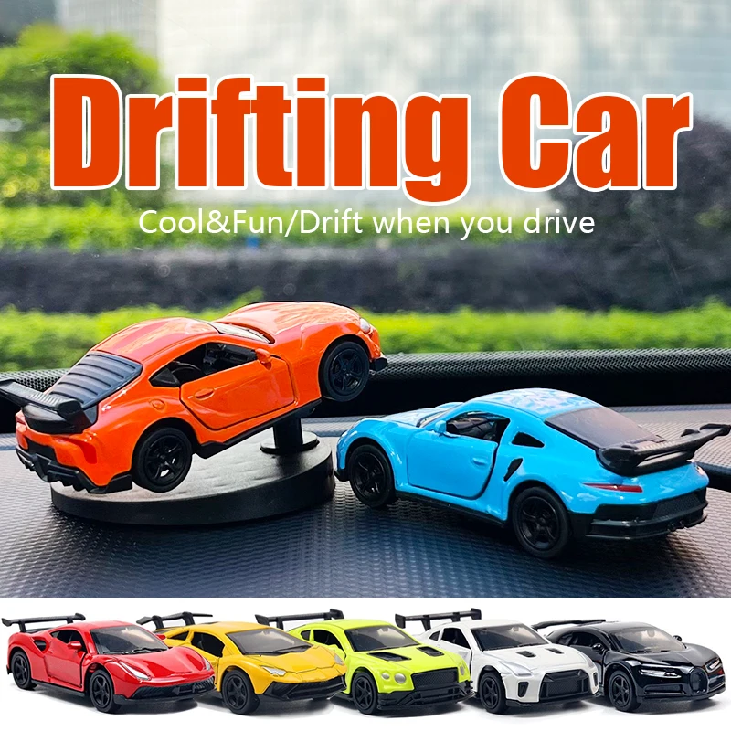 Drifting car ornaments dashboard cool sports racing model car rear swinging interior accessories decor items fun decorations men