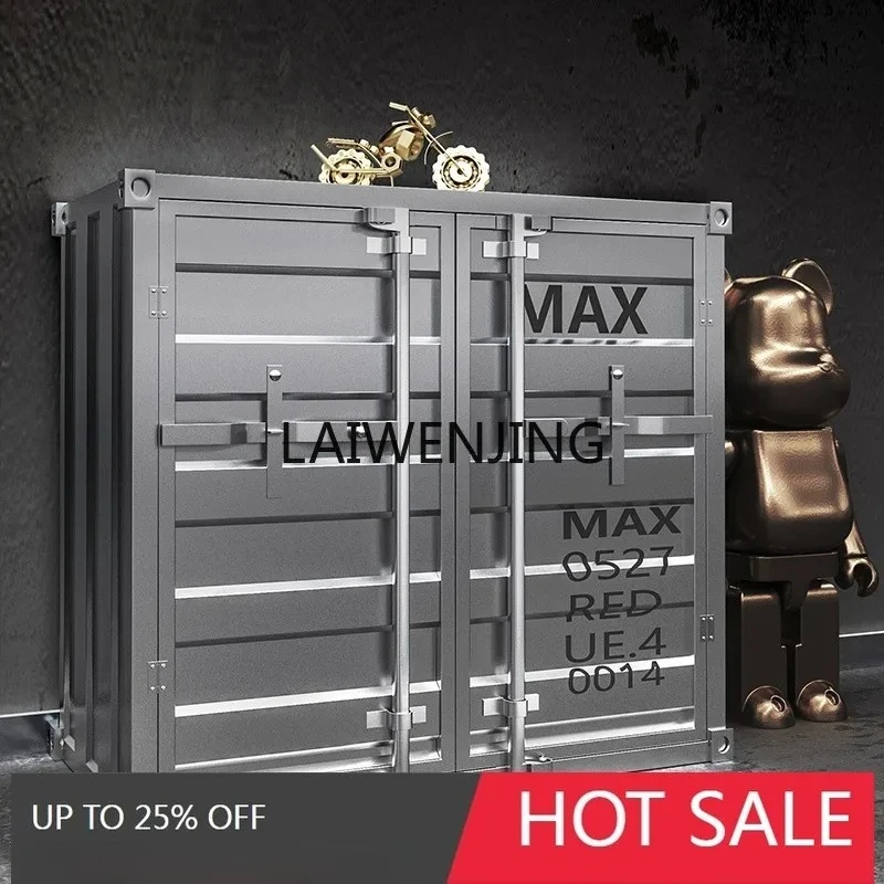 personalized container cabinet wrought iron storage retro industrial style old storage cabinet