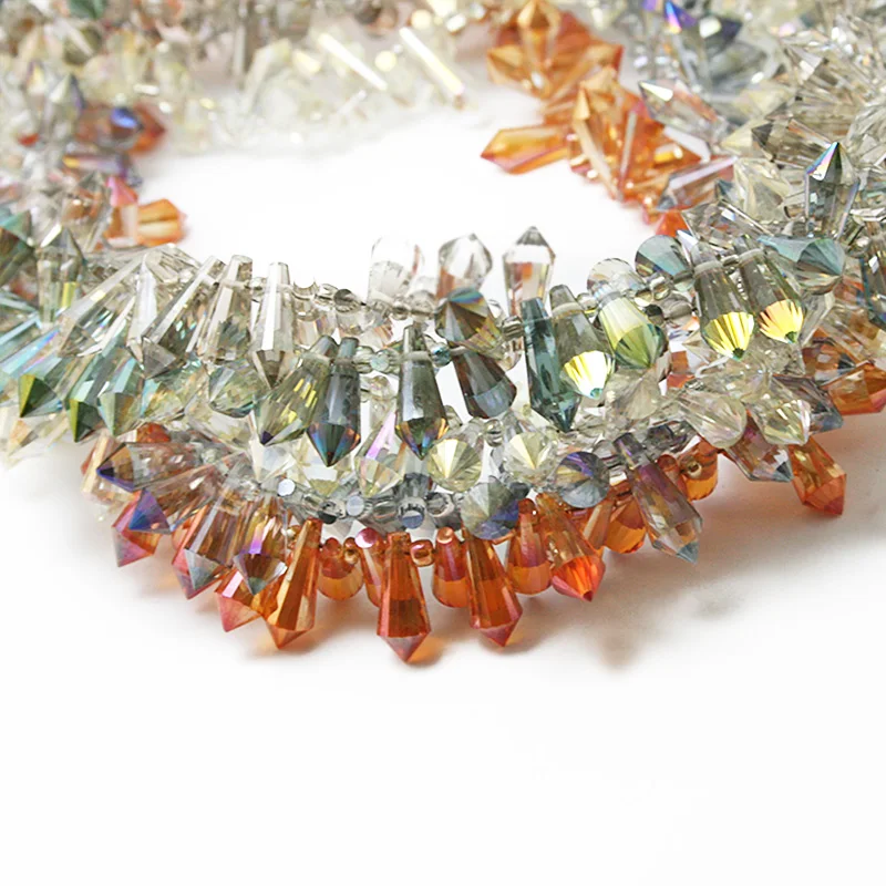 

Long Cone Pendant Waterdrop Austrian Crystal 6*15mm 10pcs Glass Loose Beads for Jewelry Making Bracelets DIY Accessories